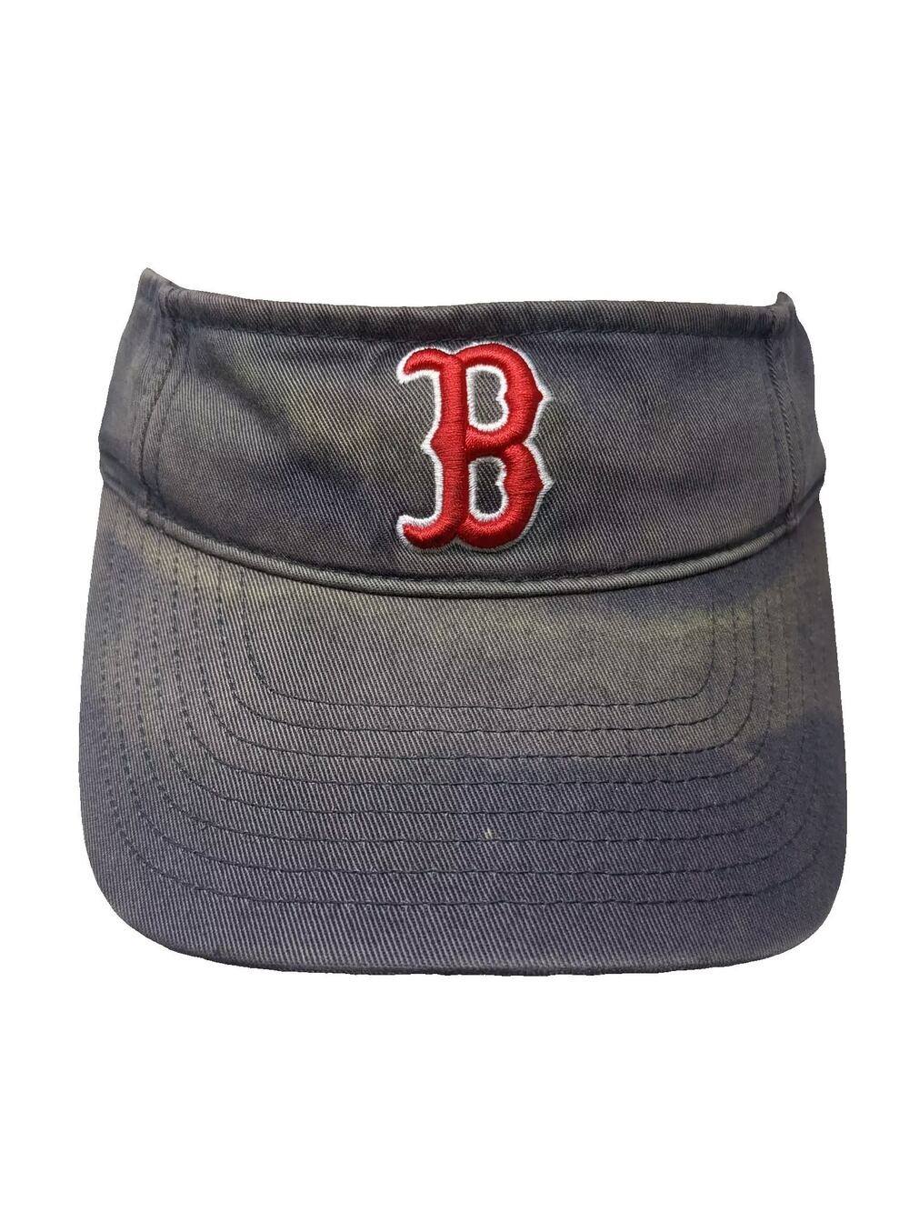 Boston Red Sox MLB Twin Enterprise Visor Blue Red Embroidered Logo One Size Hat
